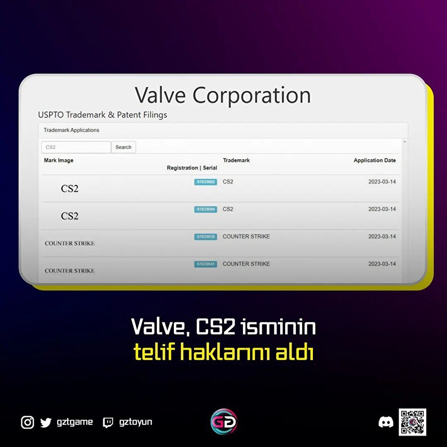 Valve, CS2 isminin telif haklarını aldı