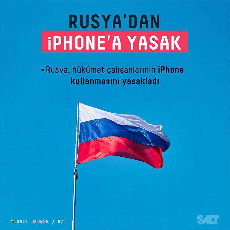 Rusya yönetiminden iPhone'a yasak