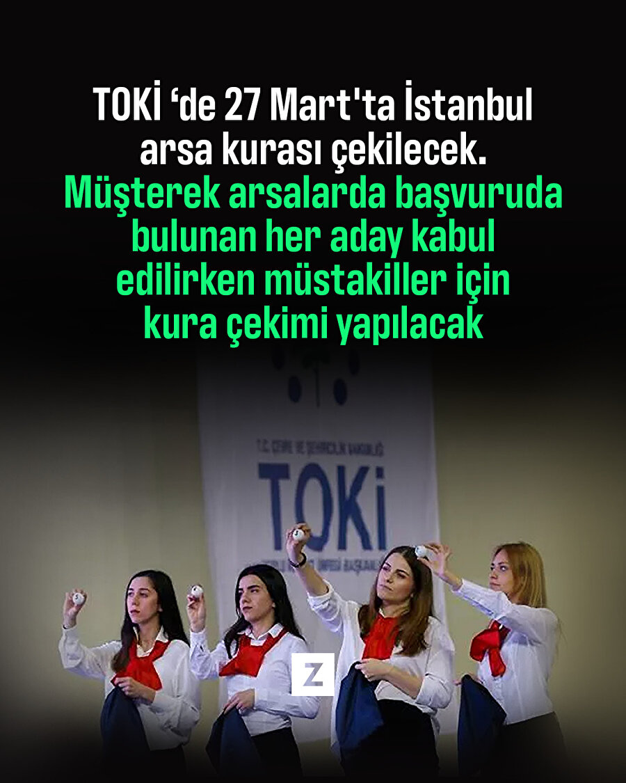 TOKİ ‘de 27 Mart'ta İstanbul arsa kurası çekilecek