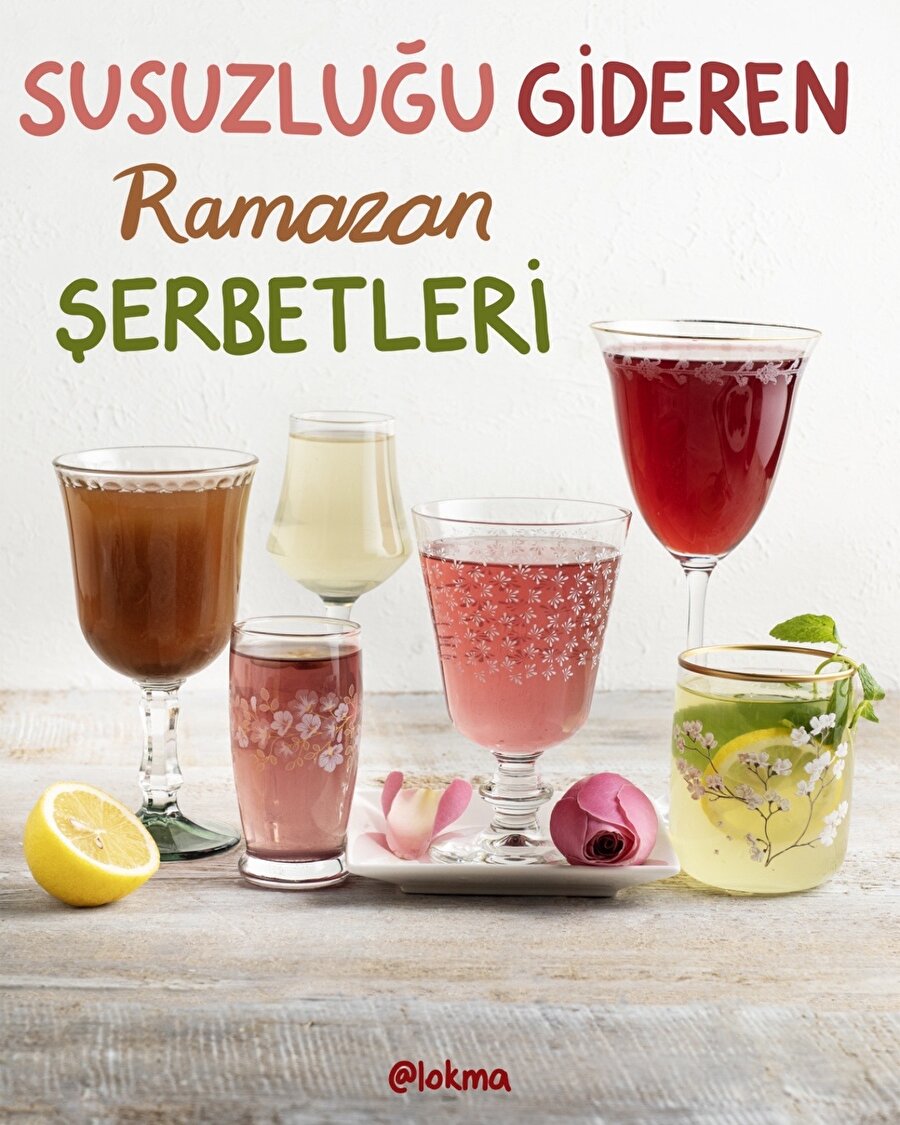 Susuzluğu gideren ramazan şerbetleri! 🌙