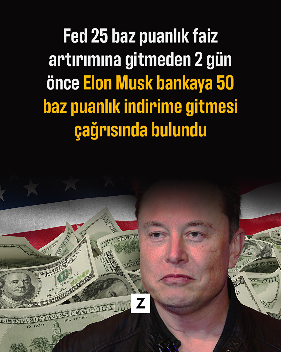 Elon Musk 'faizi indir' dedikçe Fed artırıma gidiyor