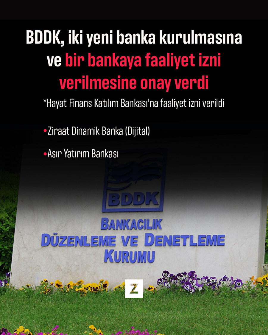 BDDK, iki yeni banka kurulmasına onay verdi
