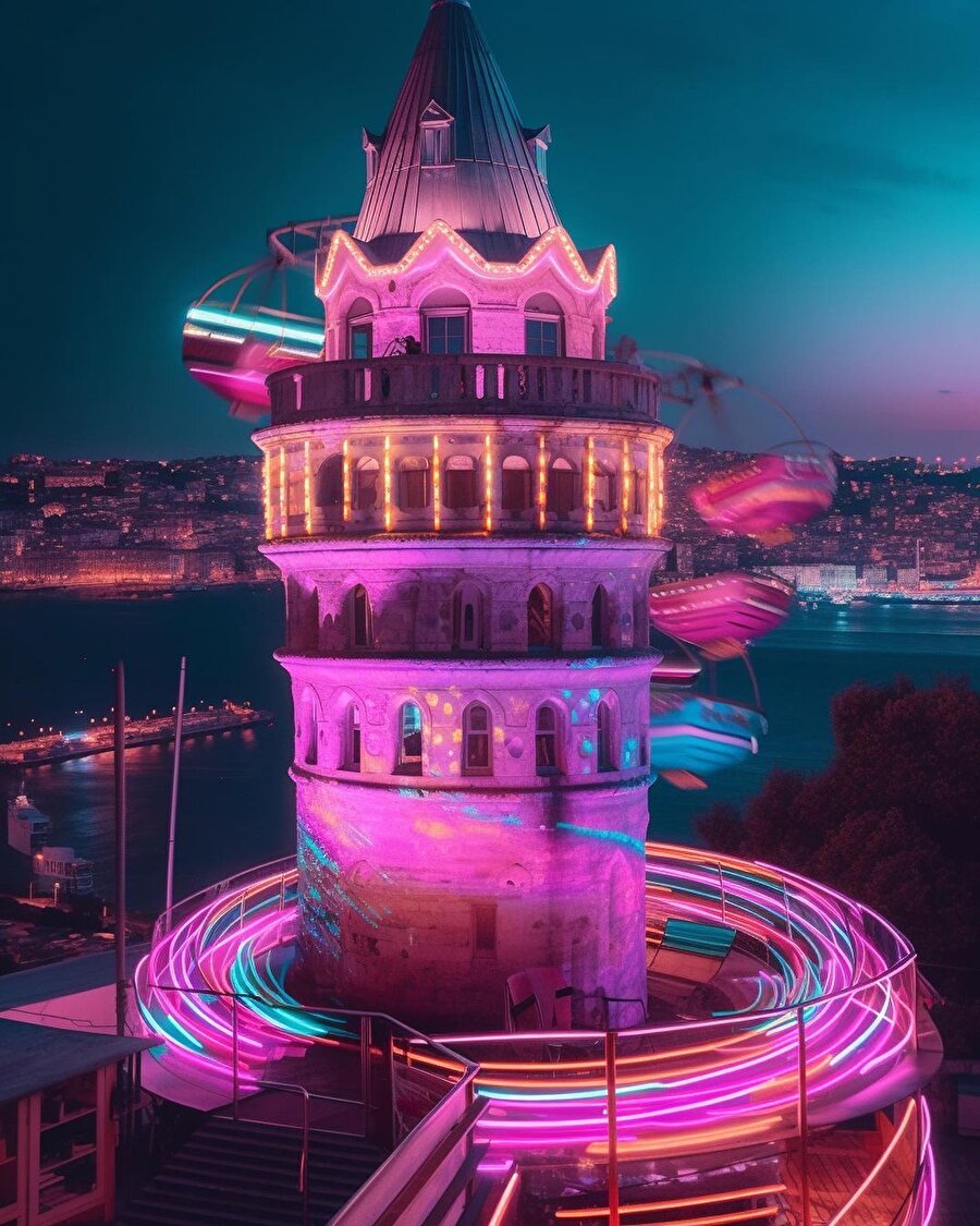 Galata Kulesi'ni hiç böyle hayal ettiniz mi? ✨
