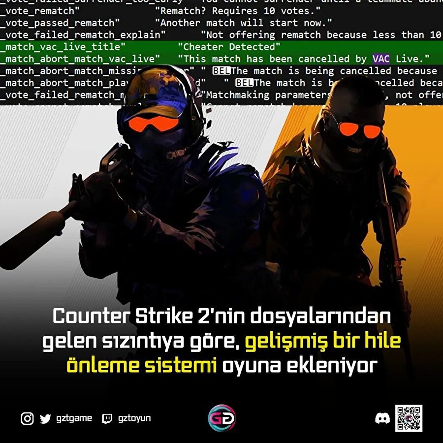 CS 2'nin gelişmiş hile önleme sistemi oyuna eklendi