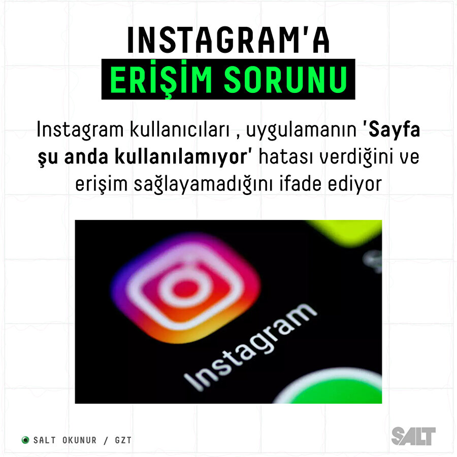 Instagram'a erişim sorunu yaşanıyor