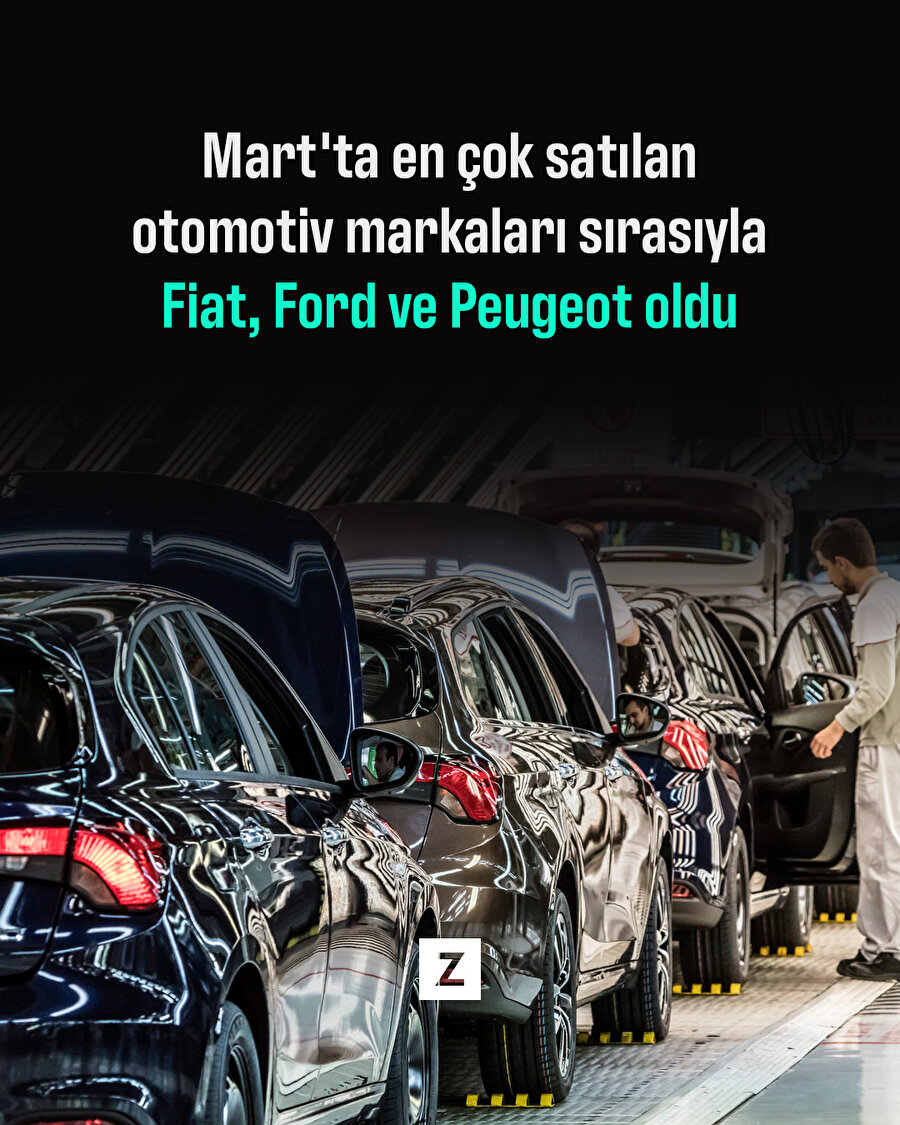 Mart'ta en çok satılan otomotiv markaları belli oldu