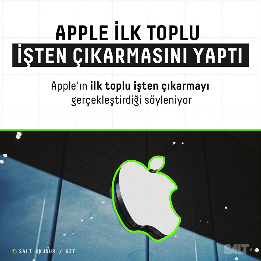 Apple ilk işten çıkarmasını yaptı