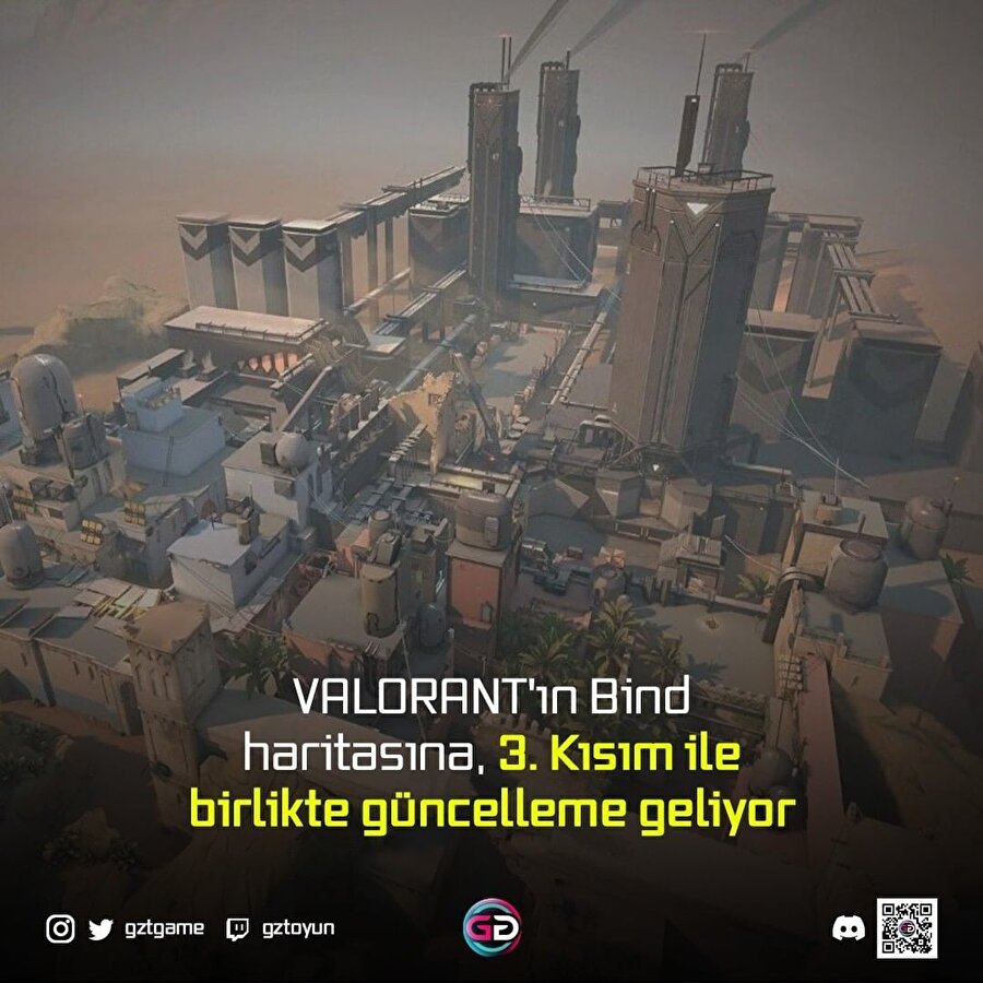 Valorant'ın Bind haritasına, 3.Kısım ile birlikte güncelleme geliyor