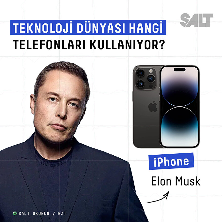 Teknoloji dünyası hangi telefonları kullanıyor? 👀📱
