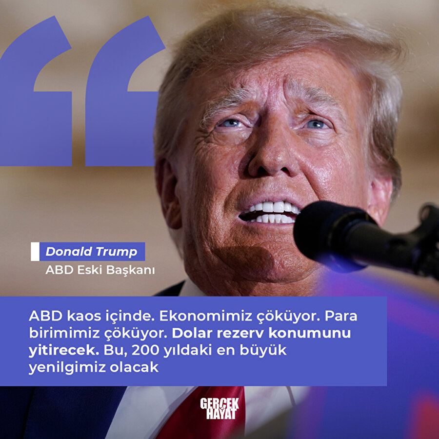 Trump: Ekonomimiz çöküyor