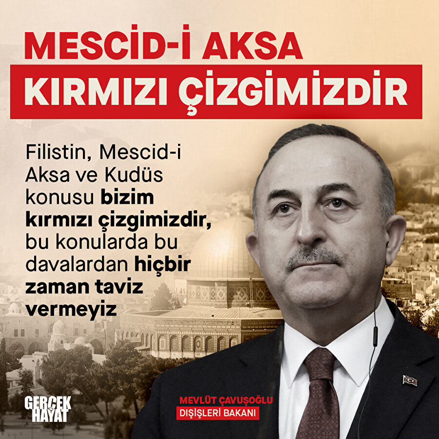 Çavuşoğlu: Kudüs kırmızı çizgimizdir