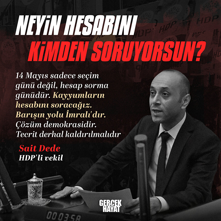 HDP'den 14 Mayıs tehdidi
