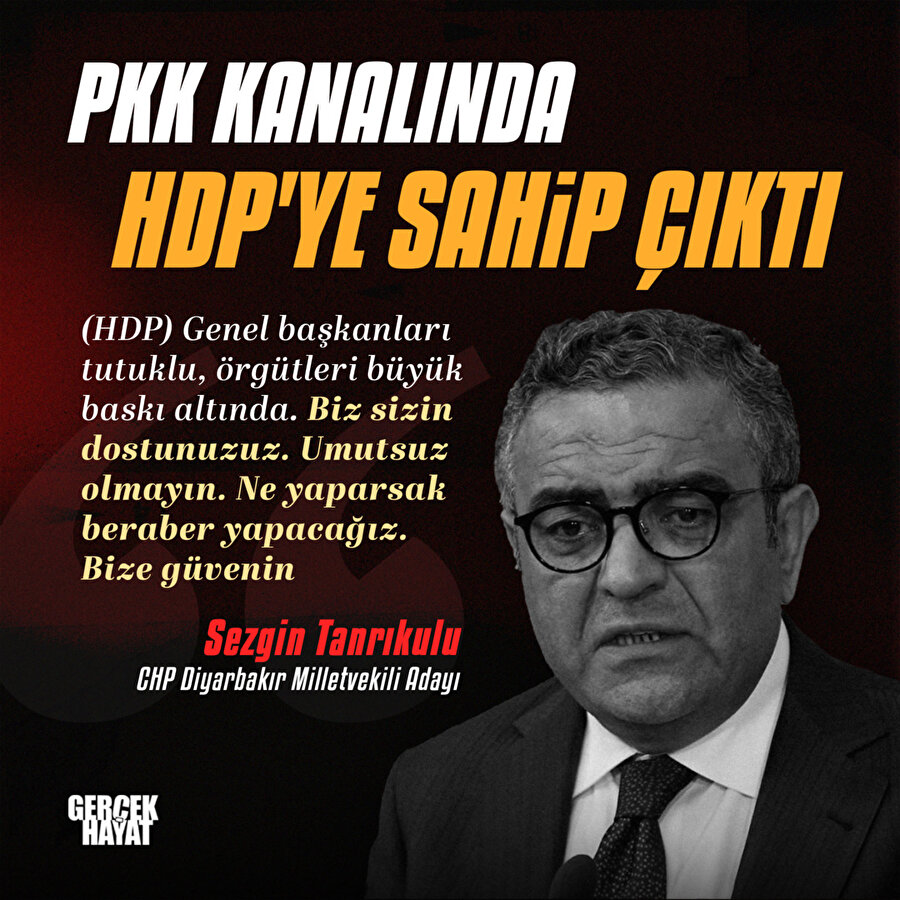 Sezgin Tanrıkulu'ndan HDP'ye: Bize güvenin