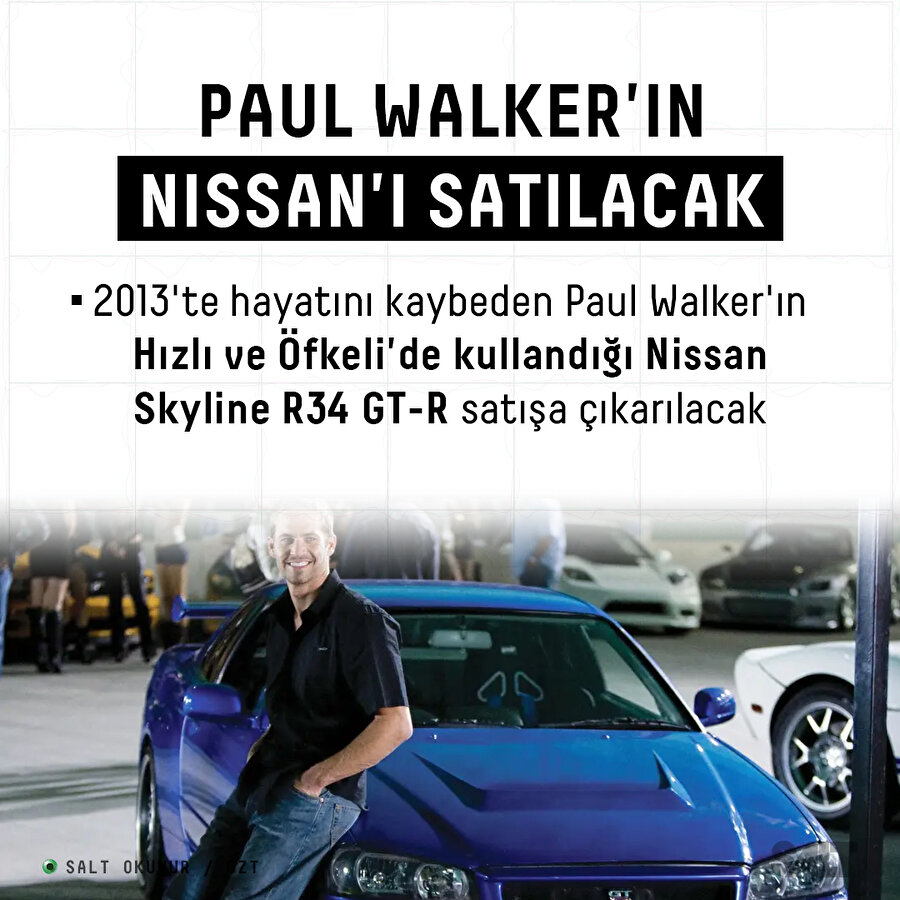 Paul Walker'ın otomobili açık artırma ile satılacak
