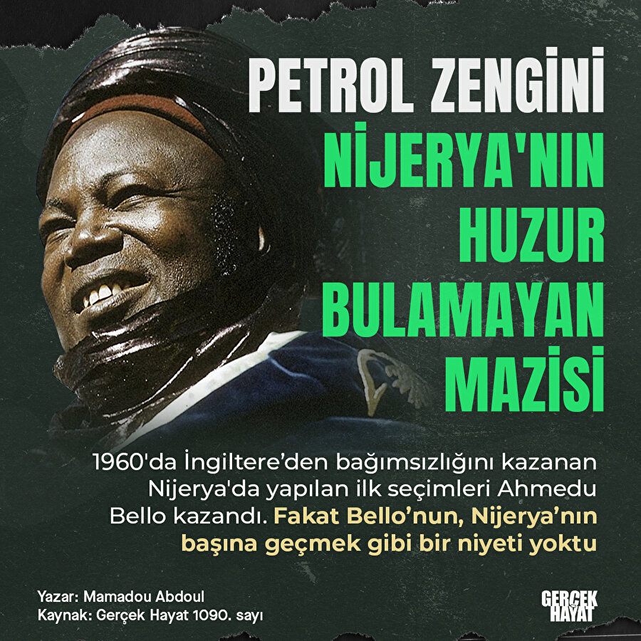Kuzey Nijerya'nın ilk ve son başbakanı Ahmedu Bello