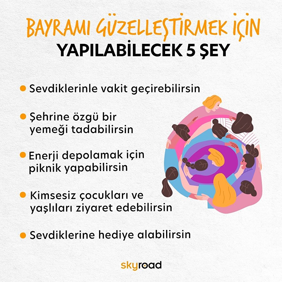 Bayramı güzelleştirmek için yapılacak 5 şey 🍭