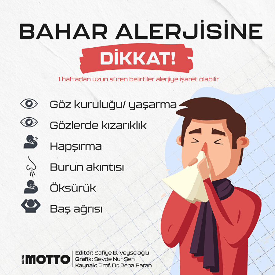 Bahar alerjisine dikkat!
