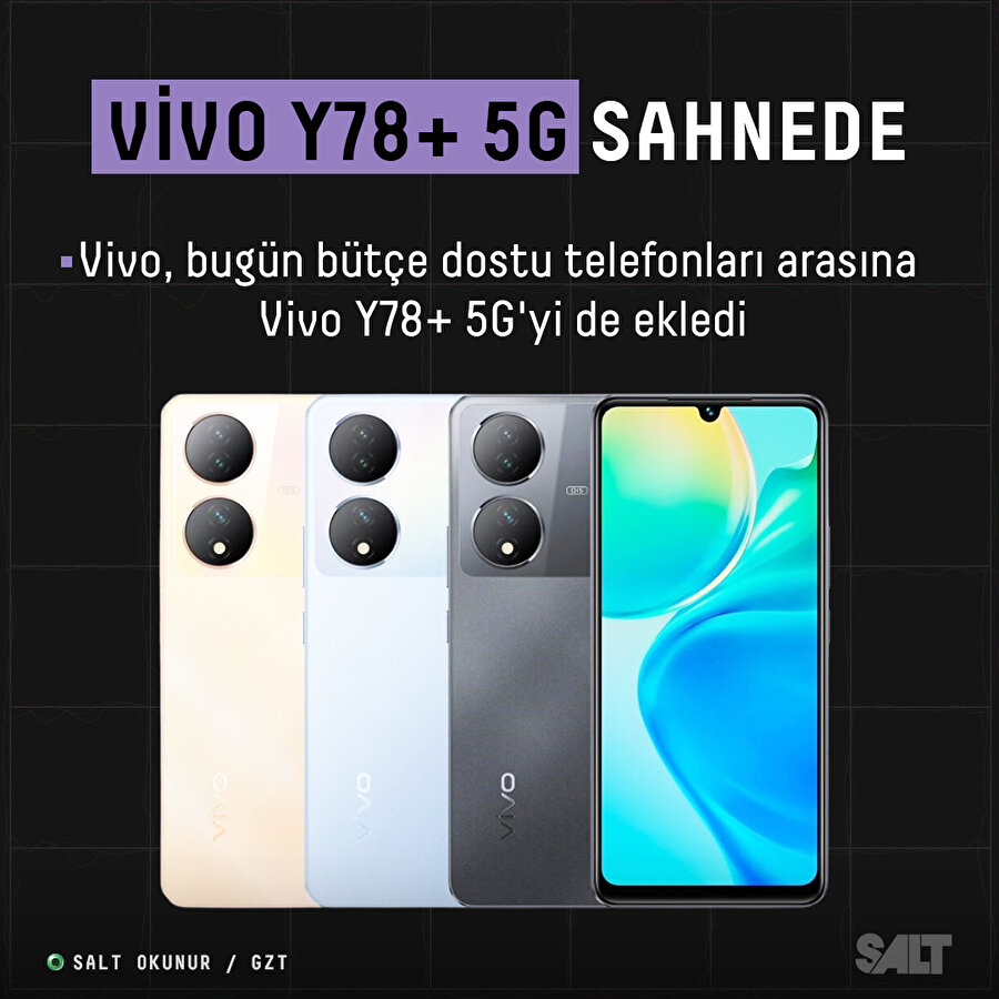 vivo'nun yeni cihazı vivo Y78+ 5G tanıtıldı