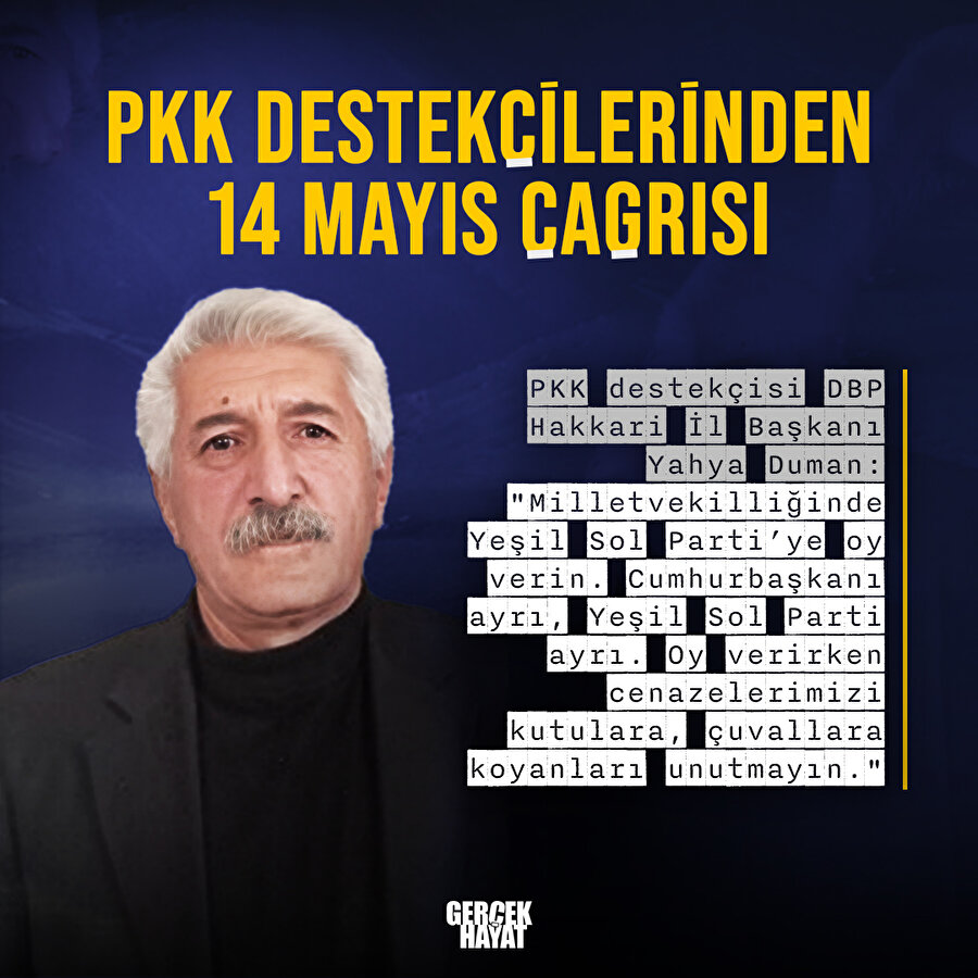 DBP yöneticisi Yahya Duman, seçimlerle ilgili çağrı yaptı