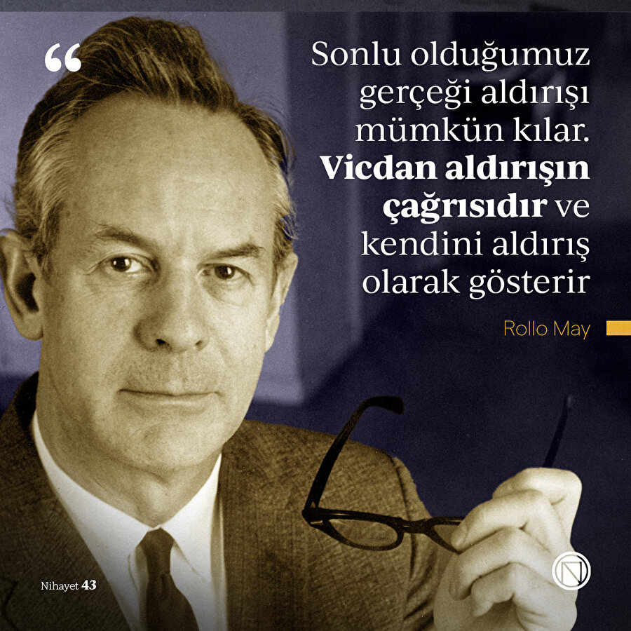 Vicdan sesini aldırış olarak duyurur
