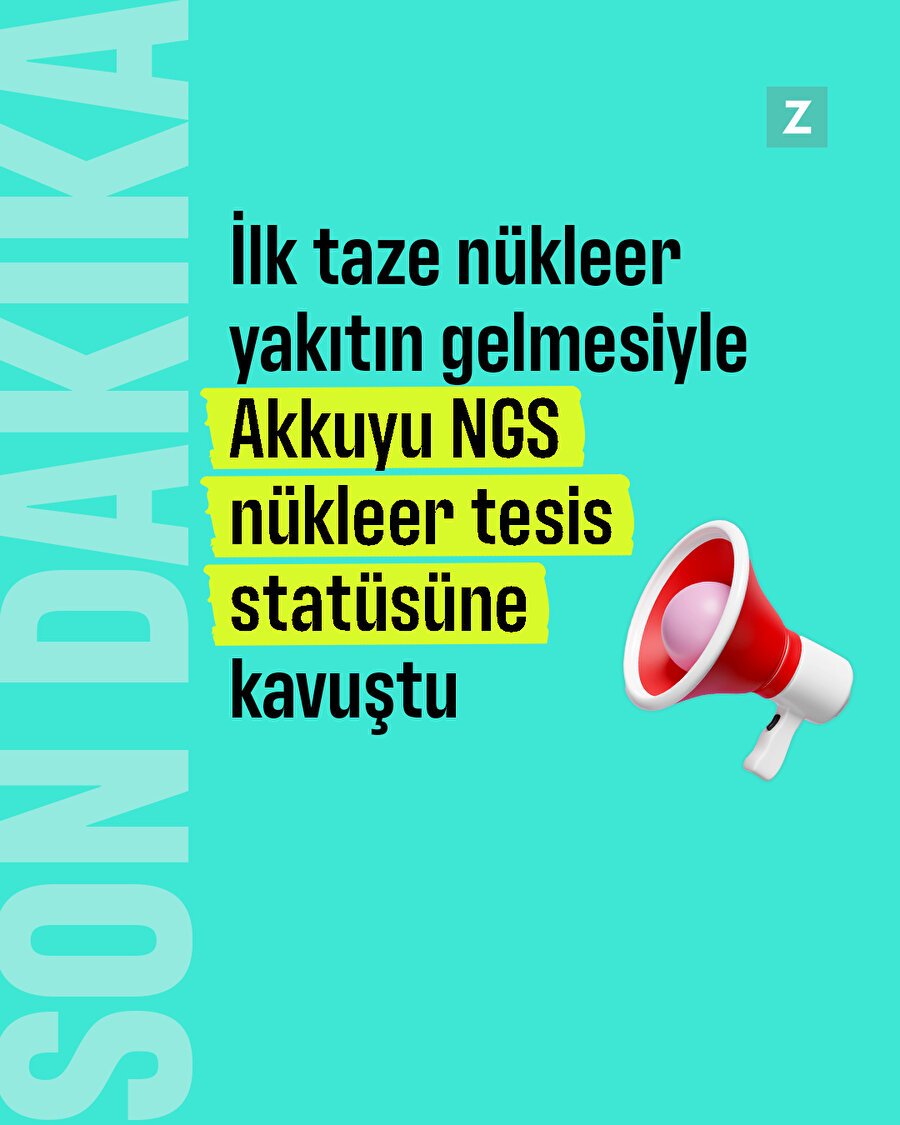 Akkuyu NGS nükleer tesis statüsüne kavuştu