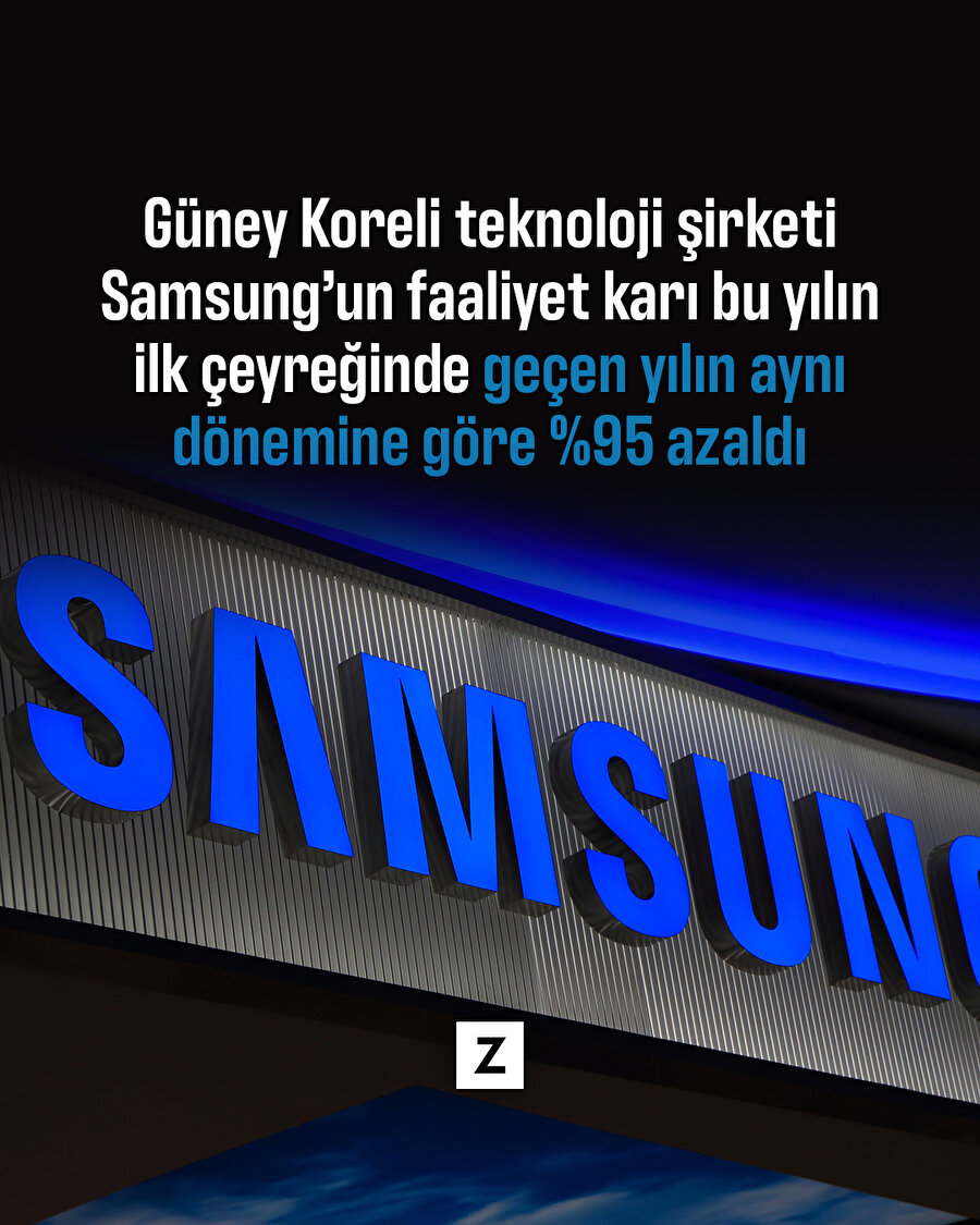 Samsung’un faaliyet karı ilk çeyrekte %95 azaldı