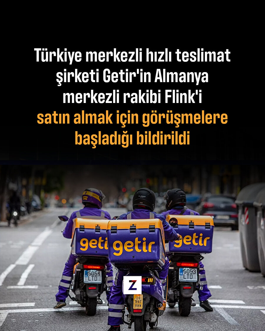 Getir, Alman rakibi Flink'i satın almak için görüşmelere başladı