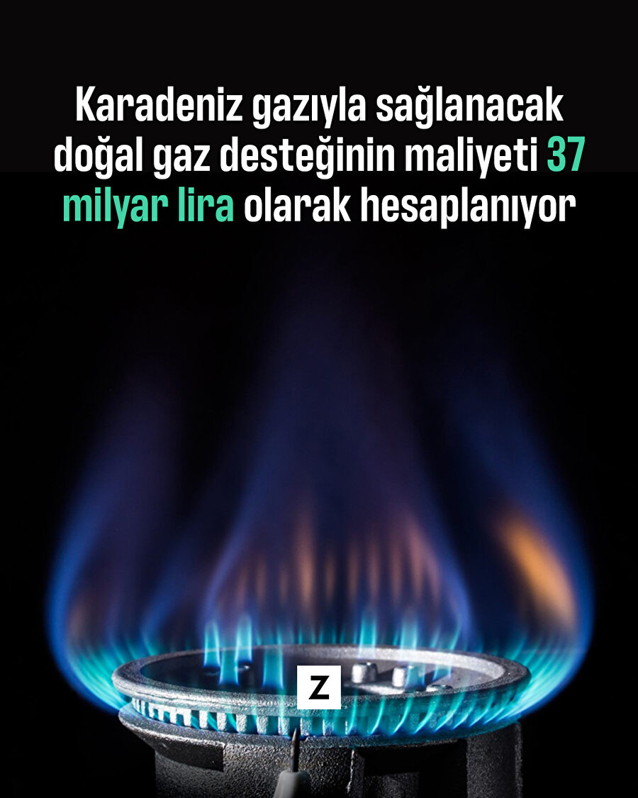 Doğal gaz desteğinin maliyeti 37 milyar lira olarak hesaplanıyor