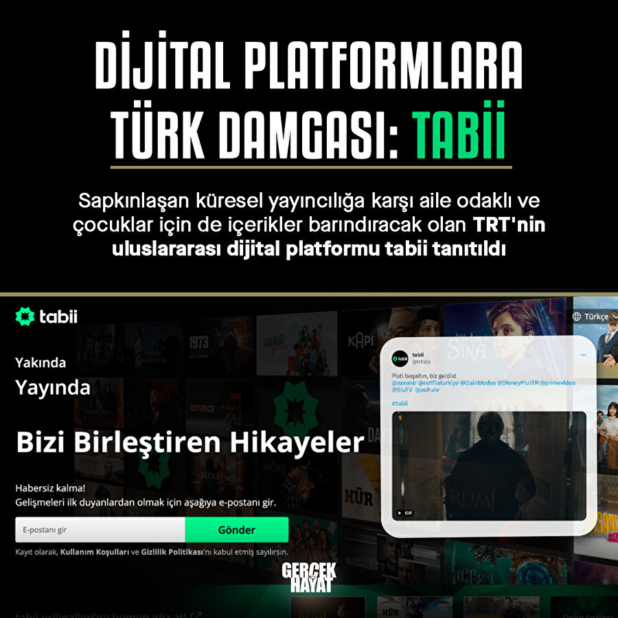 Türkiye'nin dijital platformu 'tabii' tanıtıldı