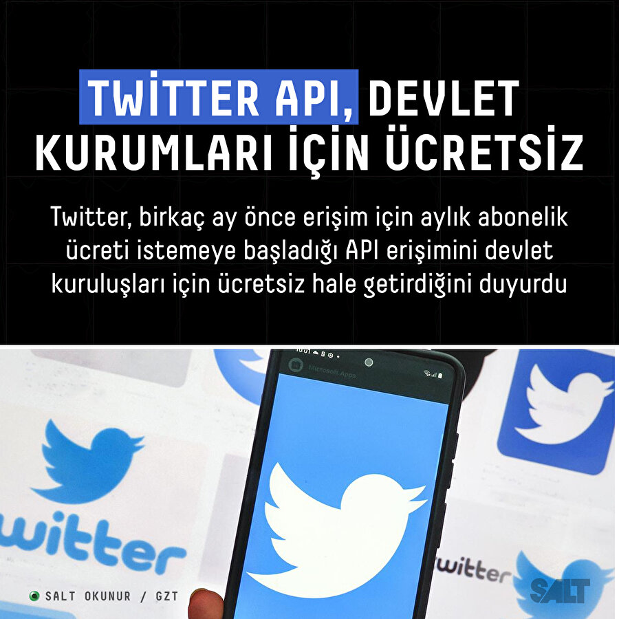 Twitter API, devlet kurumları için ücretsiz