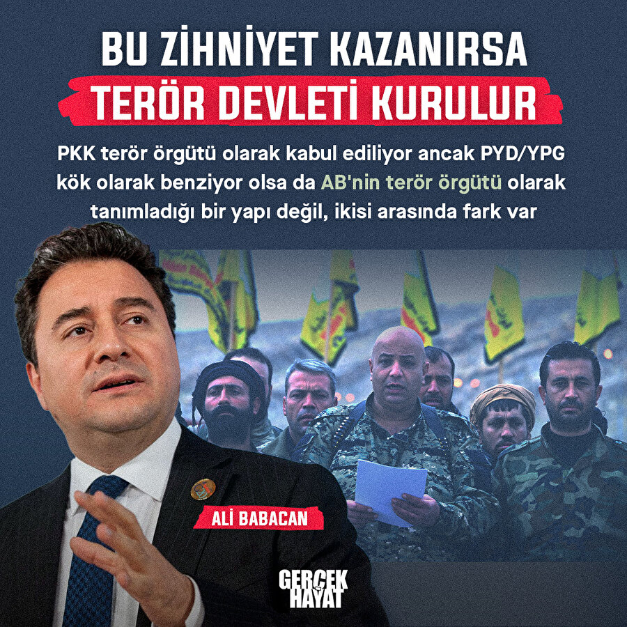 Ali Babacan YPG'ye terör örgütü diyemedi