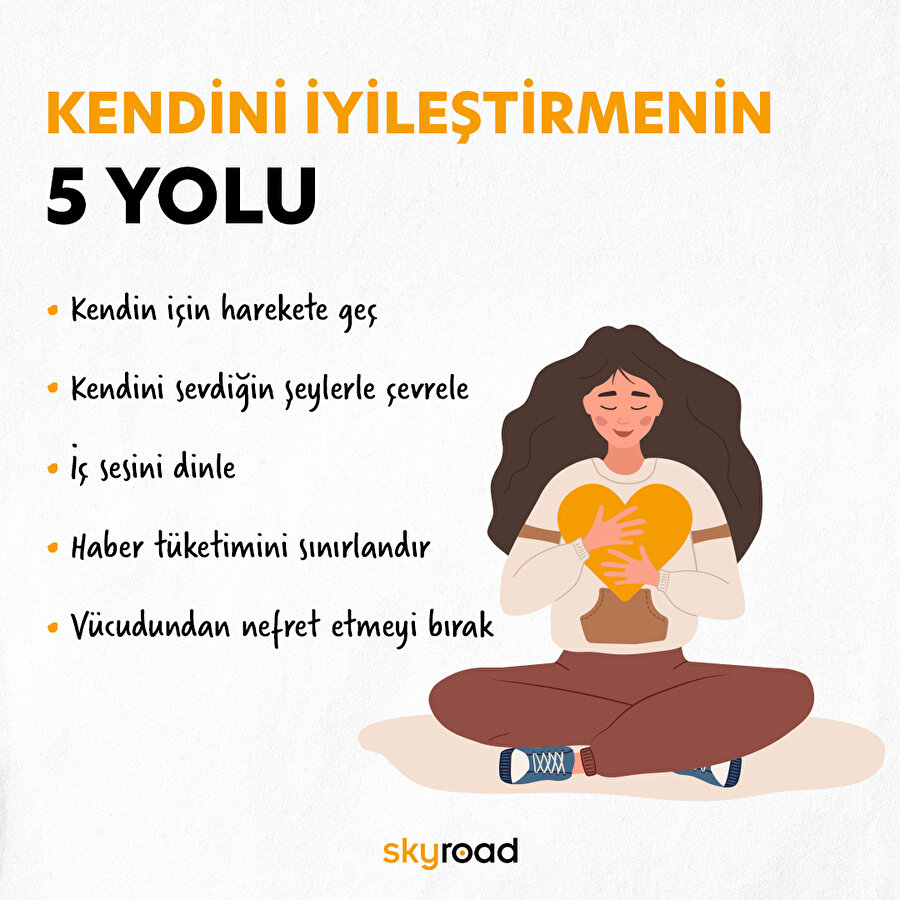 Kendini iyileştirmenin 5 yolu 🙌