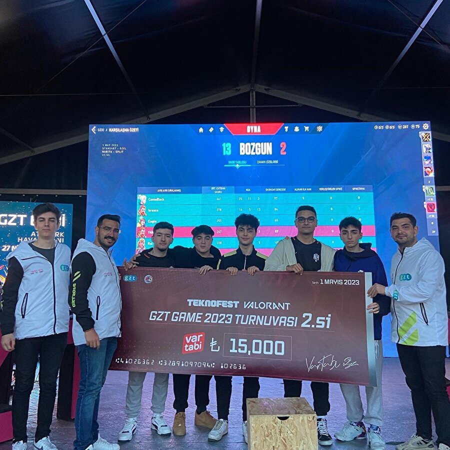 Teknofest 2023’te düzenlediğimiz VALORANT turnuvamızın ikincisi belli oldu