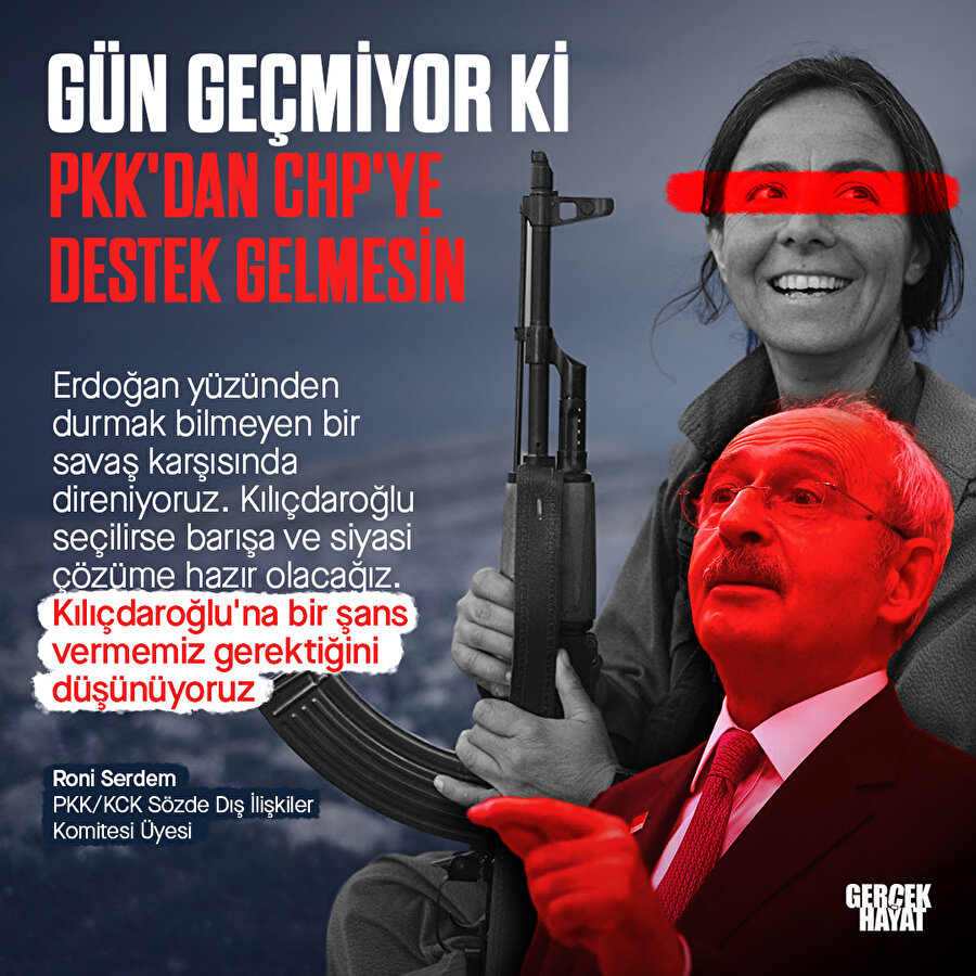 PKK'nın sözde Dış İlişkiler Komitesi, Kılıçdaroğlu'na destek verdi