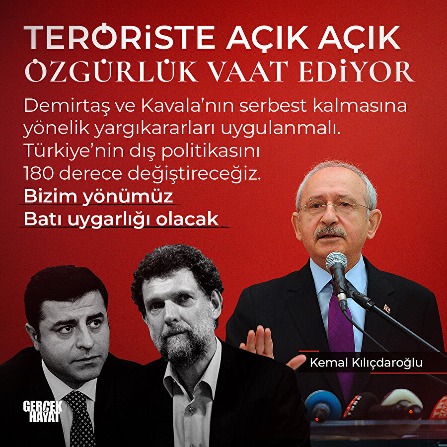 Kılıçdaroğlu, Demirtaş ve Kavala'ya özgürlük istedi