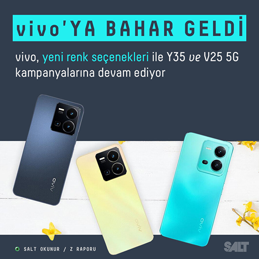 vivo bu kez bahar renkleri ile karşımızda