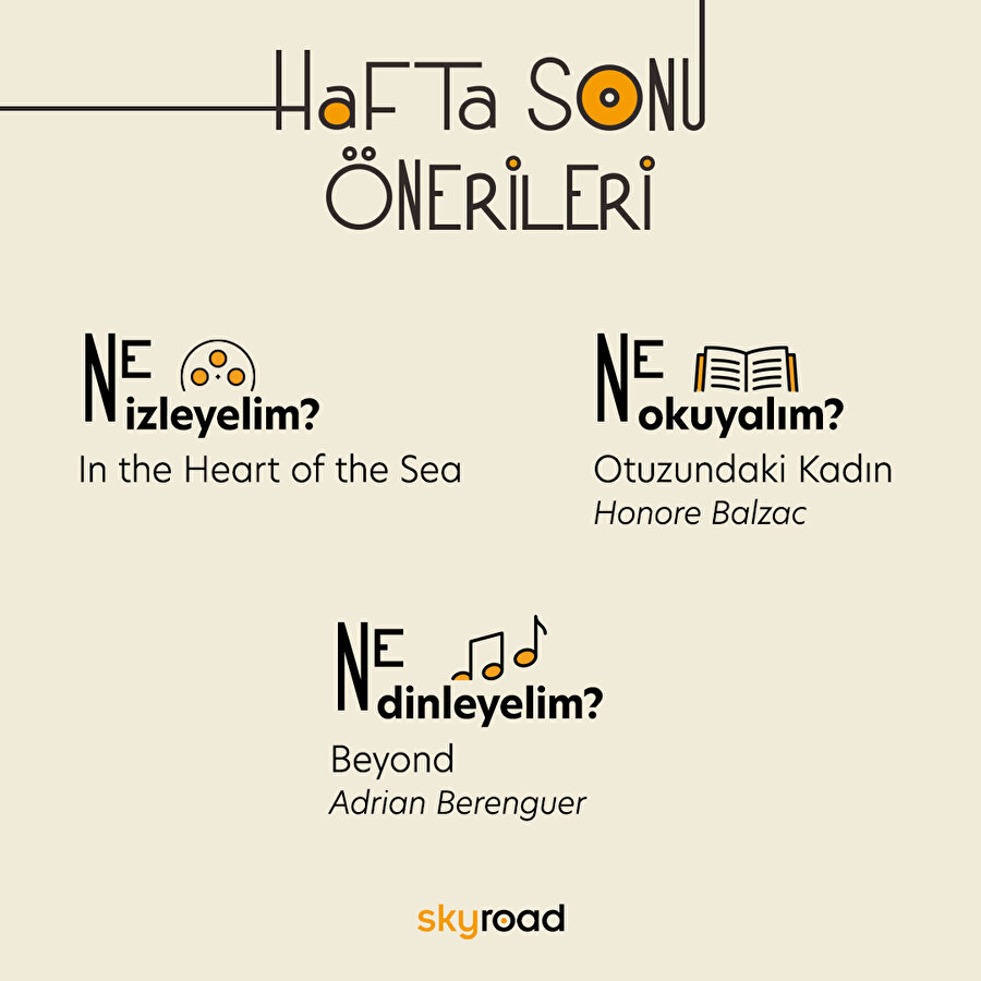 Hafta sonu önerileri 🙌