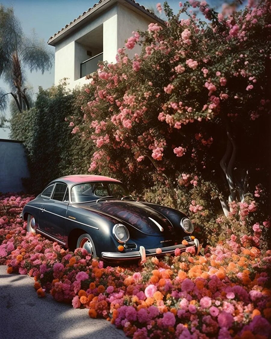 Yapay zeka üretimi Porsche görselleri