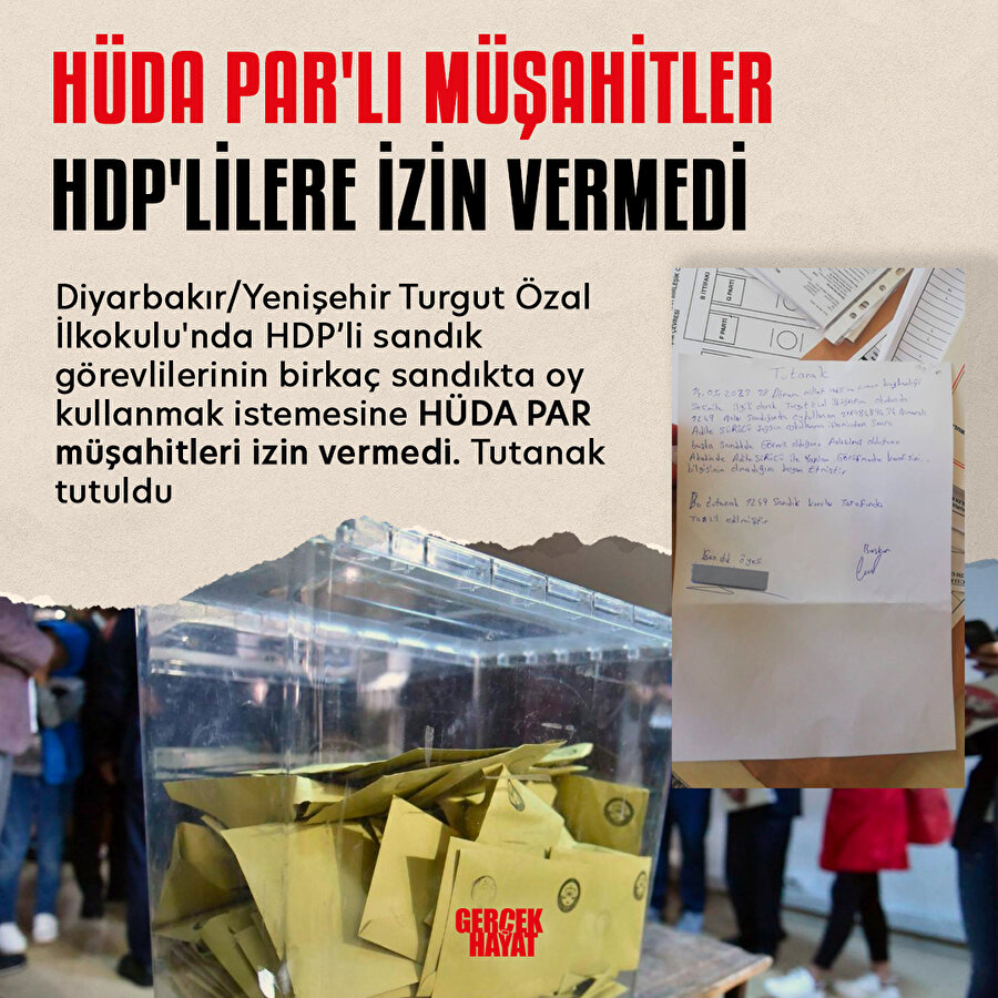 HÜDA-PAR, HDP'lilere geçit vermedi