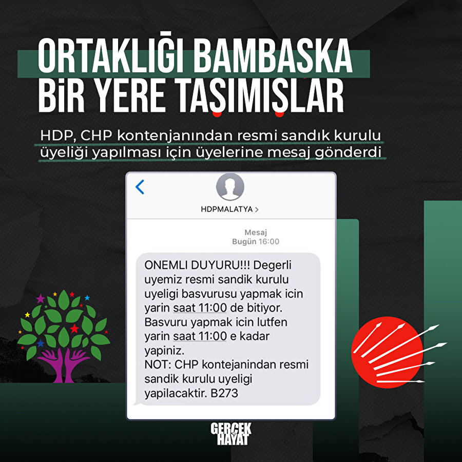 CHP HDP ortaklığı sandığa da yansıdı