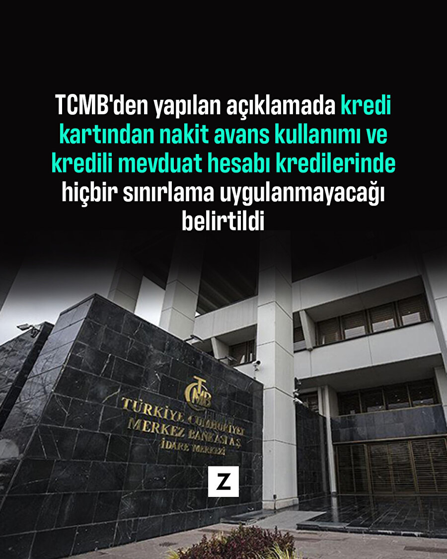 Merkez Bankası'ndan nakit avans kararı