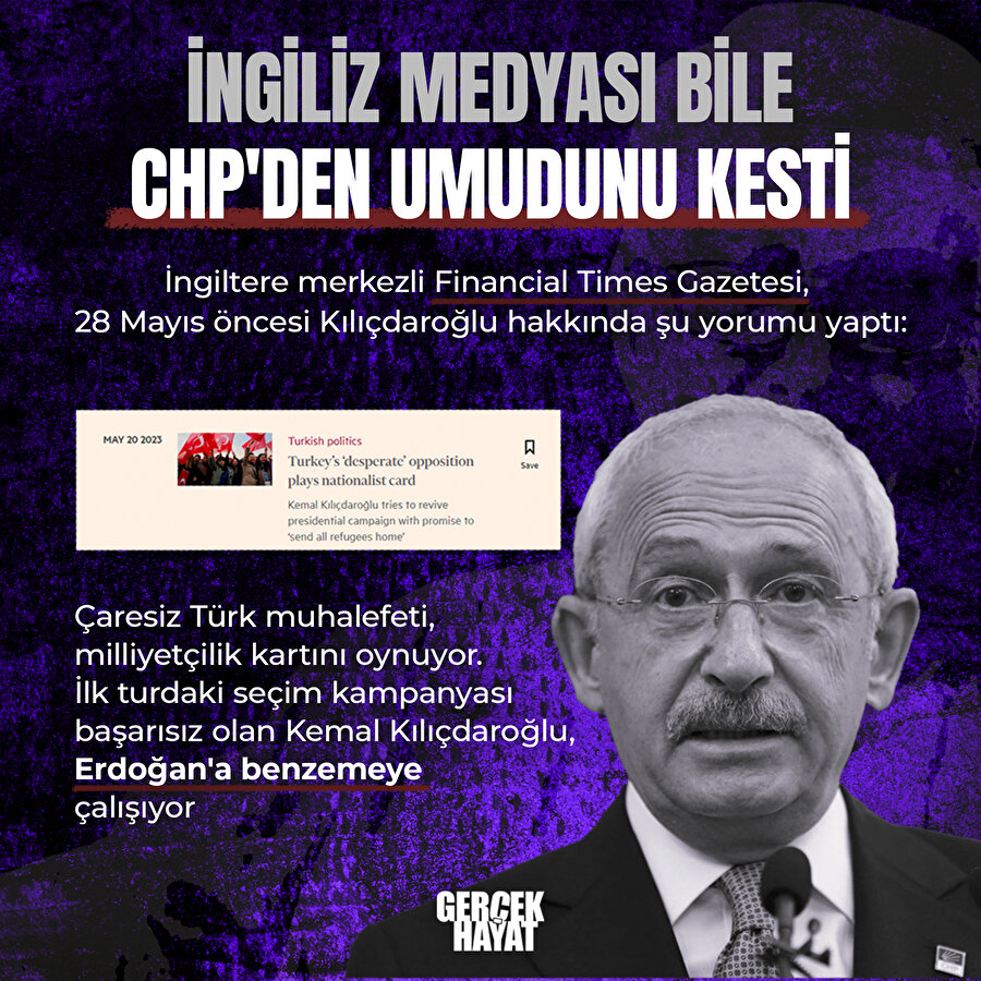 Financial Times'tan Kılıçdaroğlu yorumu