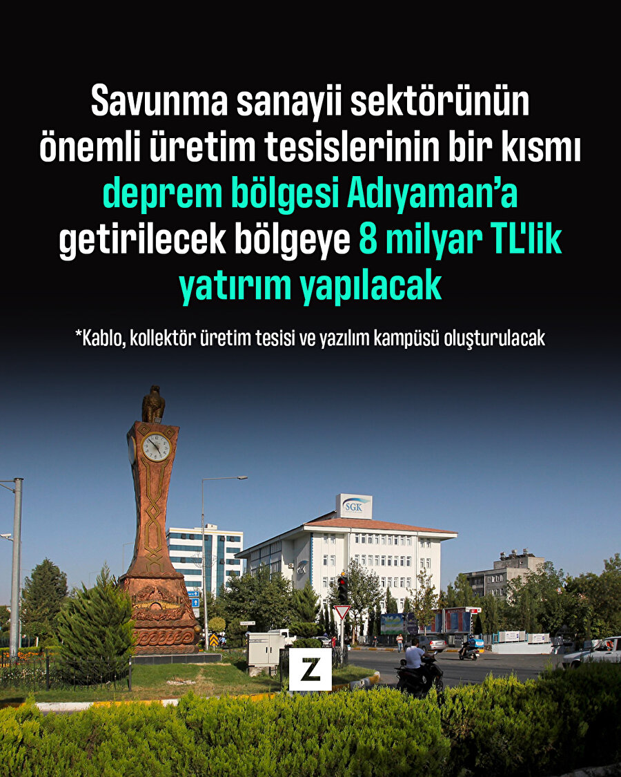 Deprem bölgesine 8 milyar liralık yatırım yapılacak