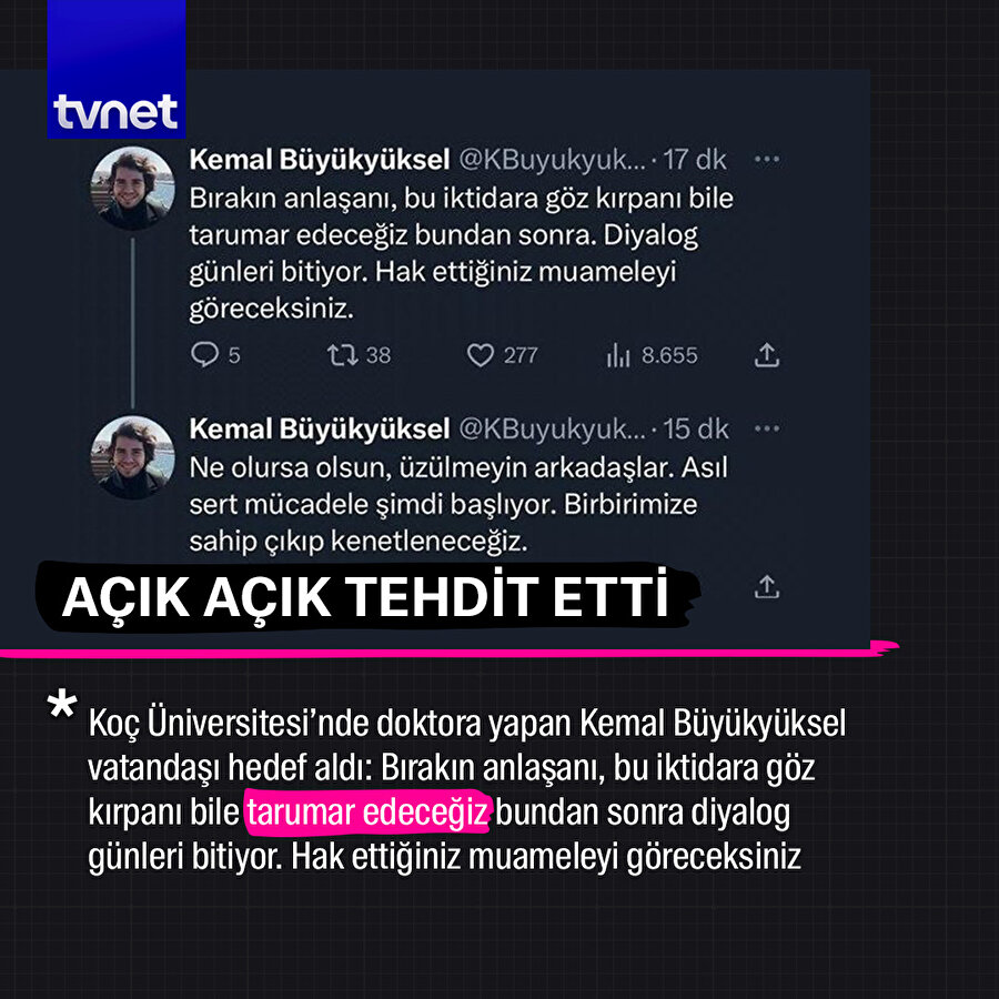 “Bu iktidara göz kırpanı bile tarumar edeceğiz”