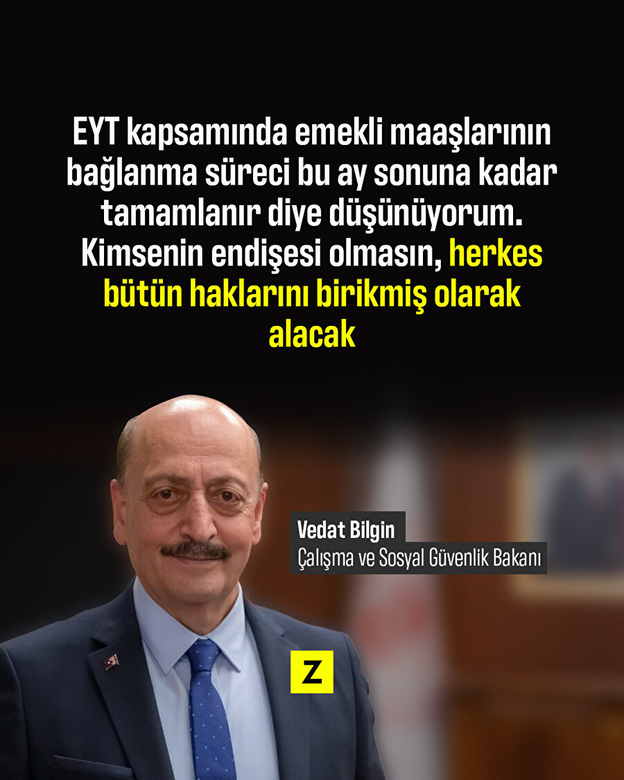 EYT kapsamında emekli maaşlarının bağlanma süreci bu ay sonuna kadar tamamlanacak