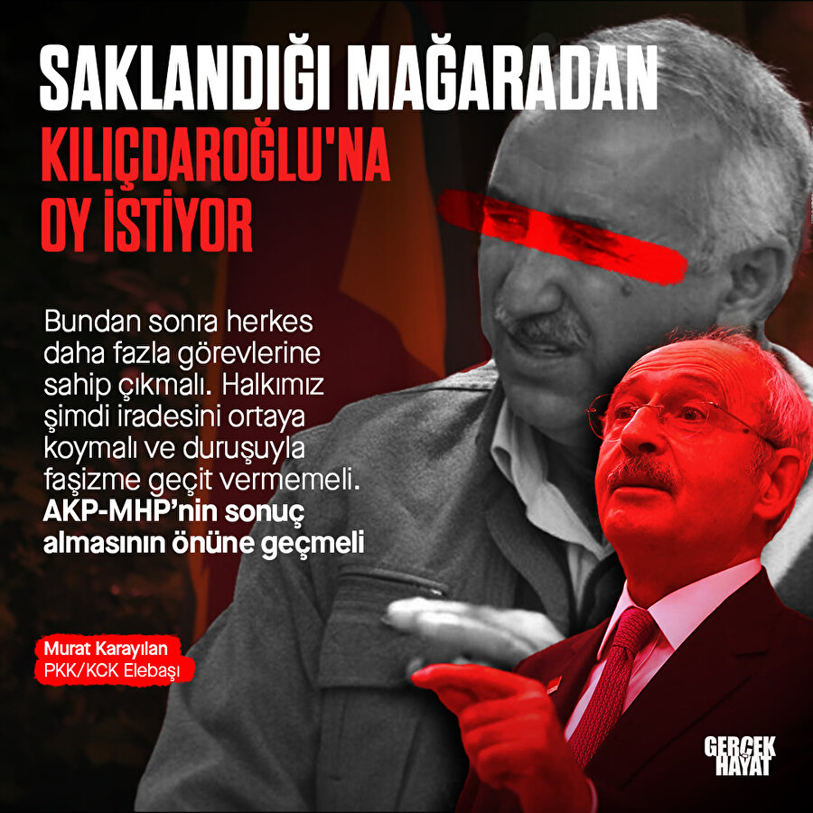 Karayılan'dan Kılıçdaroğlu'na oy çağrısı