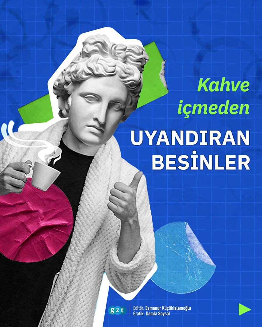 Kahve içmeden uyandıracak besinler 🍫