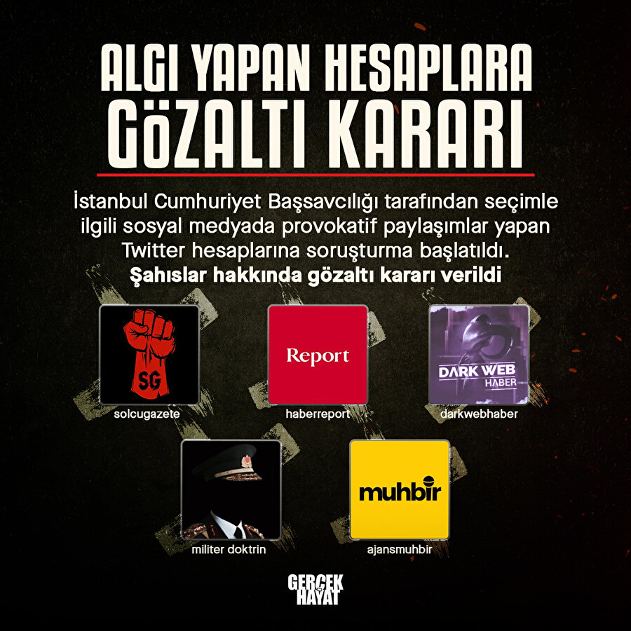 Provakatörlere gözaltı kararı