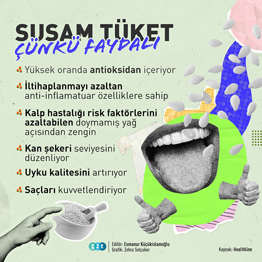 Susam bu kadar faydalı mıymış?