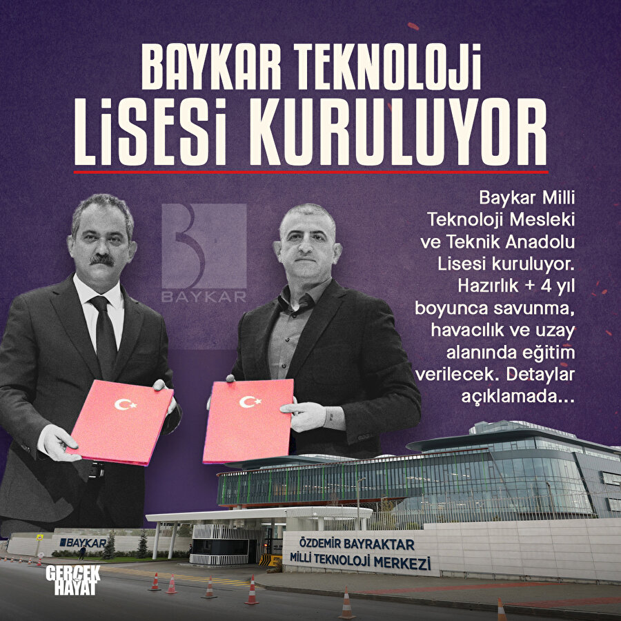Baykar Lisesi kuruluyor!